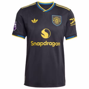 Manchester United adidas 2025/26 Third Custom PlayerJersey - Black